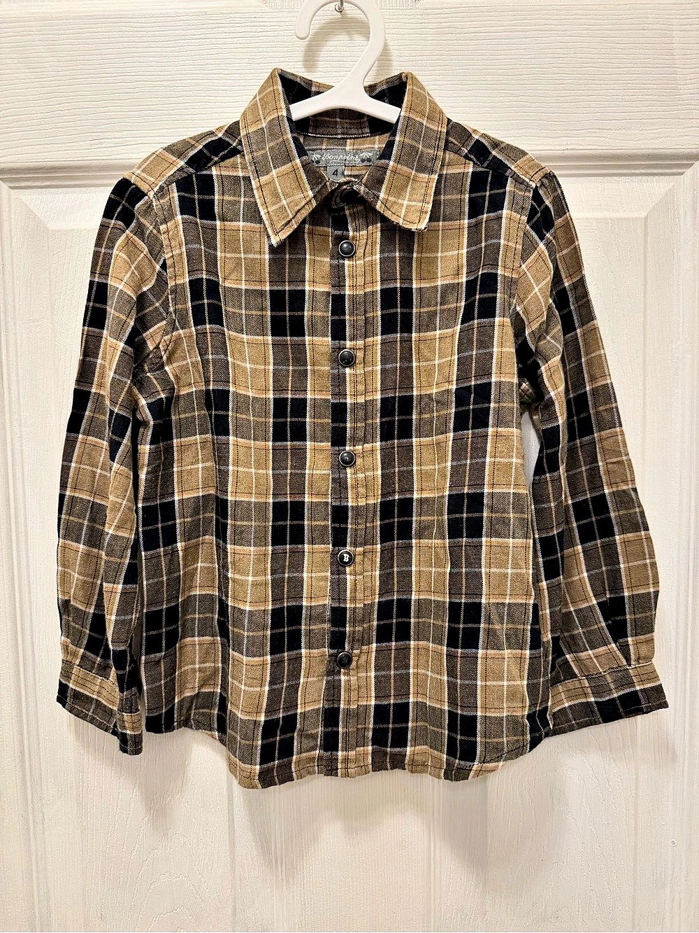 Bonpoint Plaid Cotton Blend Button Down